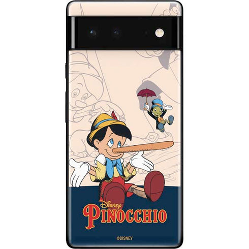 Disney Pinocchio and Jiminy Cricket Google Pixel 6 Skin
